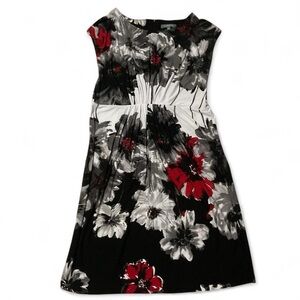 048. NY Collection Floral Print Dress 🌹🖤
